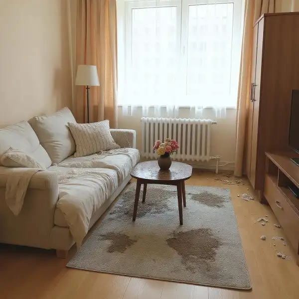 Глубокая чистка однушки с питомцами - до уборки